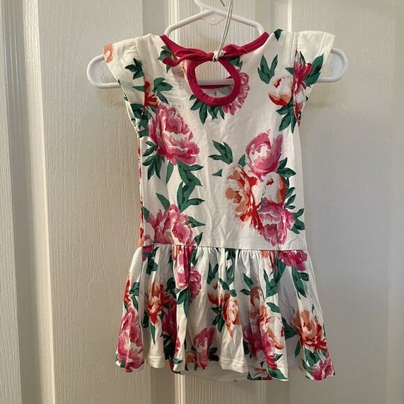 Free Birdees Peonies Twirling Bodysuit Dress Bamboo Girls Size 3-6 Months NWT - Picture 10 of 14